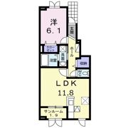 ハイビスカス Ⅰの間取り画像