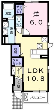 クレールパルテールの間取り画像