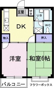 エルディム西Aの間取り画像