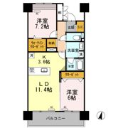 ロイヤルパークス若葉台の間取り画像