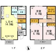 シャンテ沼館 Bの間取り画像