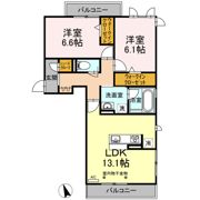 Grand C'est la vie（ｸﾞﾗﾝｾﾗｳﾞｨ）の間取り画像