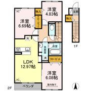 サニープレイス十一屋 C棟の間取り画像