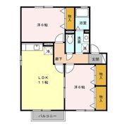 ドミール大谷台 Bの間取り画像