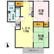 セジュール夢彩都Ⅱの間取り画像