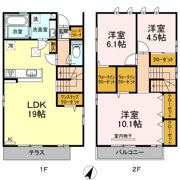 東谷山五丁目戸建 Bの間取り画像