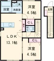 AceHaenosaki.A(エースハエノサキエー）の間取り画像