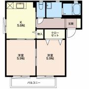 アクアガーデン Aの間取り画像