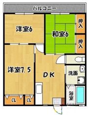 ハイツタダクマⅠの間取り画像