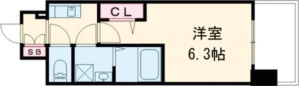 フォーリアライズ大阪ミッテの間取り画像