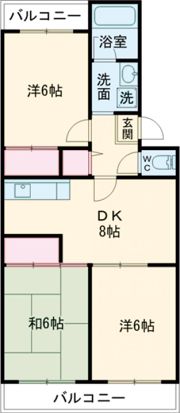 サンモール福生の間取り画像