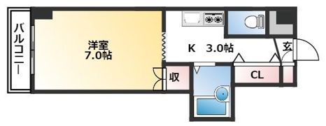 アサヒコートの間取り画像