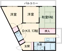 ハイツタダクマⅠの間取り画像