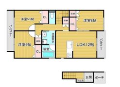 サニーコーストB棟の間取り画像