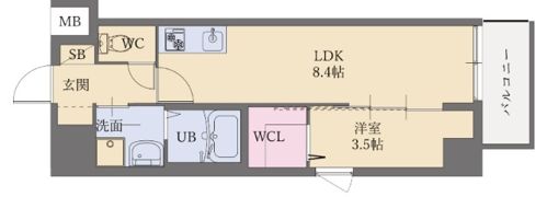 LIFEFIELD諸岡Ⅱの間取り画像