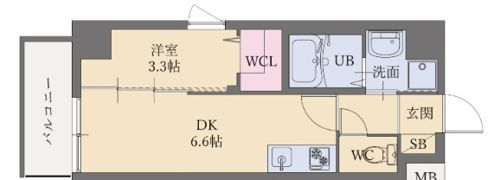 LIFEFIELD諸岡Ⅱの間取り画像