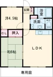 クレール香呂の間取り画像