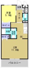 ソルーナ松橋の間取り画像