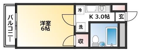 コーポ朝日?の間取り画像