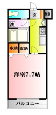 ヴューテラス学園通りの間取り画像