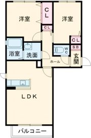 ウエストガーデンの間取り画像