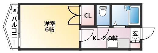 スカイプラザ新田の間取り画像