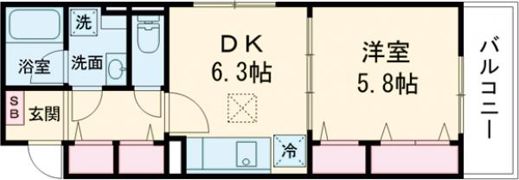 リプライネ中楠の間取り画像