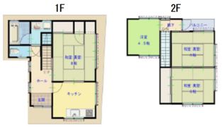 大字野口借家の間取り画像