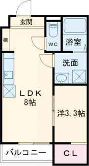 S-MOVE三国の間取り画像