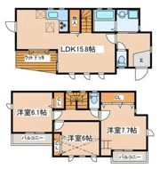コモドカーサ南大谷の間取り画像