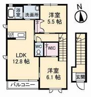 グランディール B棟の間取り画像