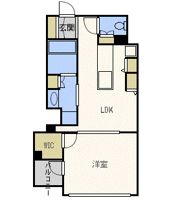 RIDGE北堀江（旧ルクレ北堀江）の間取り画像
