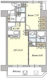 リーガル神戸海岸通りの間取り画像