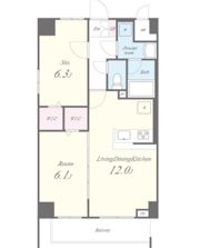 クレール八王子の間取り画像