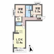 カーサ・ヴェルドールの間取り画像