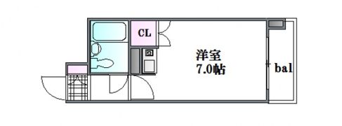 ダイアパレス皆実町の間取り画像