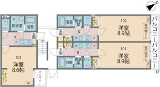カインドネス町田Ⅲの間取り画像