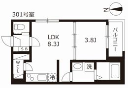ハーモニーテラスティーエイチの間取り画像
