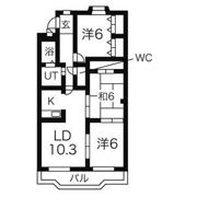 シャトー栗見坂の間取り画像