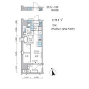 プライマル中央MINATOの間取り画像