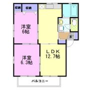 ハイツ・スズキC棟の間取り画像