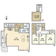 黒笹山手戸建の間取り画像