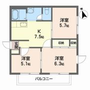 タウンコート・エミの間取り画像