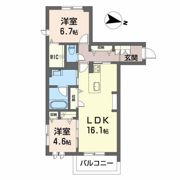 サニーウエストの間取り画像