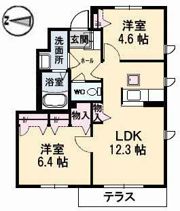 グランドメゾン片島 F棟の間取り画像