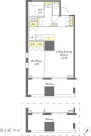 プライムメゾン横浜WESTの間取り画像