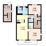 グランメールAの間取り画像