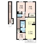 カネールメゾンの間取り画像