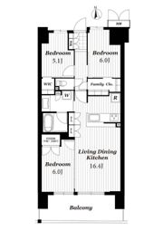 プレミスト郡山Station Crossの間取り画像