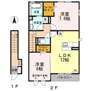 フィオーレ Bの間取り画像